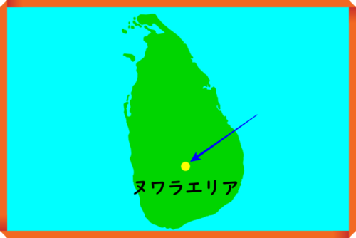 スリランカ・ヌワラエリアの地図